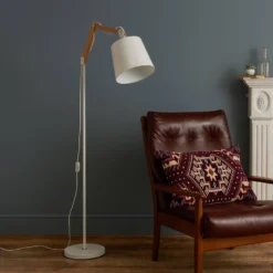 Caleb Floor Lamp - White -Home Lighting 12809239 8234832987395329