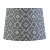 Patterned Tapered Lamp Shade - Grey -Home Lighting 12812945 2034831963084479