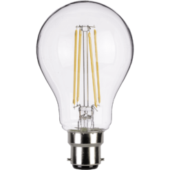 TCP LED Filament Clear Classic 6W BC Light Bulb - 3 Pack