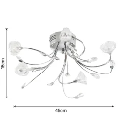 Flora 5 Lamp Semi-Flush Ceiling Light -Home Lighting 12815958 1754938641863368