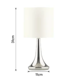 Mia Touch Table Lamp, Cream -Home Lighting 12816089 7894833201657000