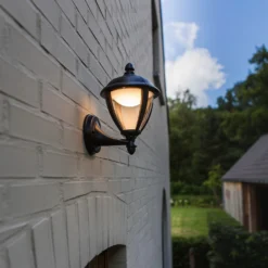 Lutec Unite LED Outdoor Wall Lantern - Black -Home Lighting 12819192 6794952682894258