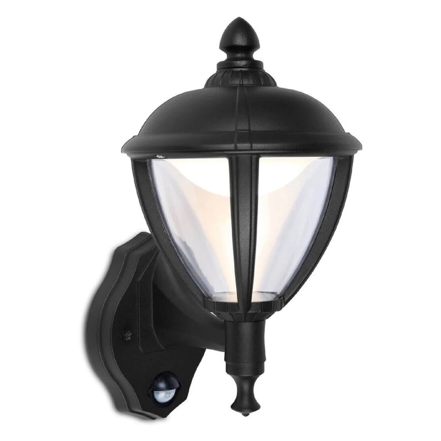 Lutec Unite LED PIR Outdoor Wall Light - Black 3 Lutec Unite LED PIR Outdoor Wall Light - Black - Image 2