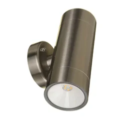 Lutec Rado Up & Down Outdoor Wall Light - Stainless Steel -Home Lighting 12819217 1064832982326397