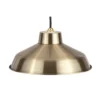 Retro Metal Easy Fit Pendant Shade - Brass 2 Retro Metal Easy Fit Pendant Shade - Brass -Home Lighting 12819605 3204831916781015