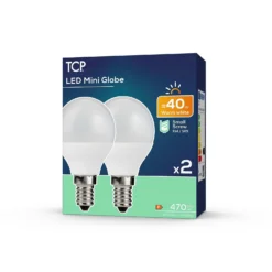 TCP LED Globe 40W SES Warm Non Dimmable Light Bulb - 2 Pack -Home Lighting 12824579 3854963830146139