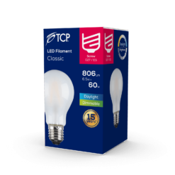 TCP Filament Classic Coat 60W ES Daylight Dimmable Light Bulb -Home Lighting 12826494 1054833215778858