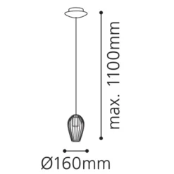 Eglo Newtown Pendant Ceiling Light - Black -Home Lighting 12828084 2104832953542465