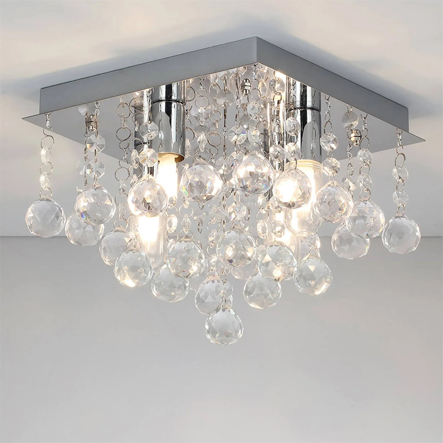 Orlando 23cm Square Flush - Chrome 3 Orlando 23cm Square Flush - Chrome