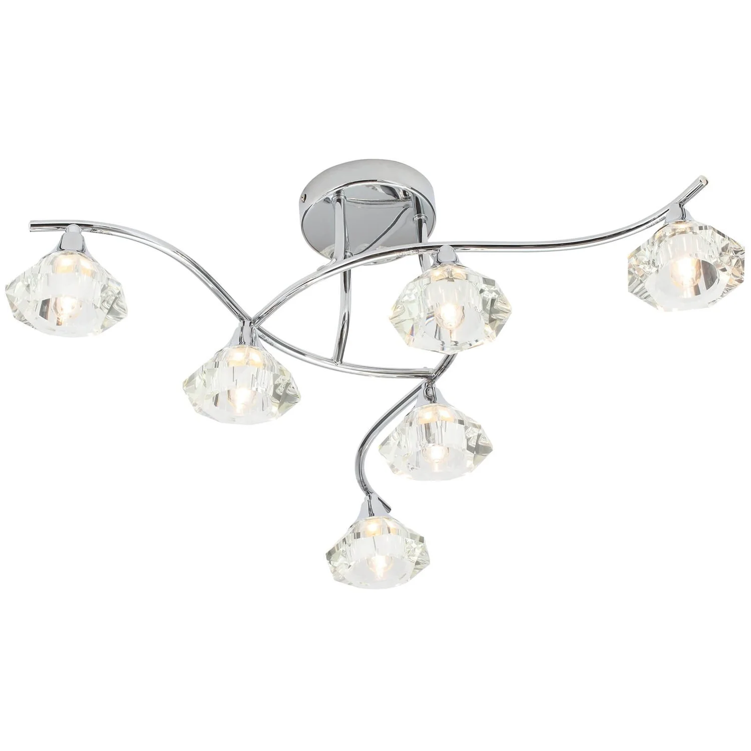 Reena 6 Light Flush IP44 - Chrome 3 Reena 6 Light Flush IP44 - Chrome