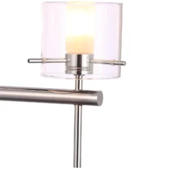 Gene Clear Cylinder 3 Light Flush - Chrome -Home Lighting 12832042 2814832980374213