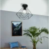 Eglo Tarbes Flush Light - Black