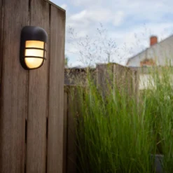 Lutec Bullo Outdoor Bulkhead Light - Anthracite -Home Lighting 12840632 2014952694925962