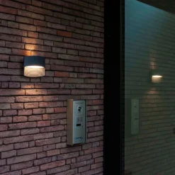 Lutec Lotus LED Up & Down Outdoor Wall Light - Anthracite -Home Lighting 12840633 1534952657143314