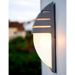 Lutec City Outdoor Bulkhead Wall Light - Anthracite 9 Lutec City Outdoor Bulkhead Wall Light - Anthracite -Home Lighting 12840643 1284952694886413