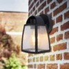 Lutec Kelsey Outdoor Wall Lantern - Black -Home Lighting 12840644 4454952691412503