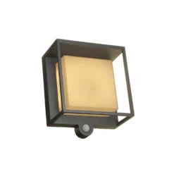 Lutec Curtis Solar LED Outdoor Wall Light With PIR Motion Sensor -Home Lighting 12840750 3004833192350646