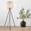 Eglo Bordesley Wooden Floor Lamp -Home Lighting 12879397 1144938652836777