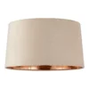 House Beautiful Samet Velvet Drum Shade - Champagne - 45cm