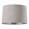 House Beautiful Samet Velvet Drum Shade - Grey - 30cm -Home Lighting 12882900 8884861161933459
