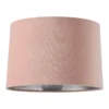 House Beautiful Samet Velvet Drum Shade - Pink - 30cm -Home Lighting 12882905 3024861162278906