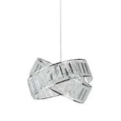 Dita 2 Band Chrome Non-Elec Light Shade -Home Lighting 12886903 1554911167632851