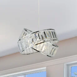 Dita 2 Band Chrome Non-Elec Light Shade -Home Lighting 12886903 1854936869483117