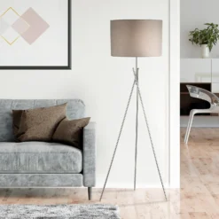 Bella Tripod Floor Lamp - Grey -Home Lighting 12908200 8334899248521602