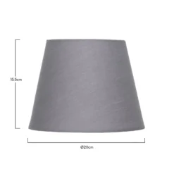 Clyde Charcoal Taper Shade - 20cm -Home Lighting 13139370 1144900551781500