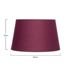 Clyde Plum Taper Shade - 30cm -Home Lighting 13139374 6364900552382859