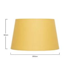 Clyde Ochre Taper Shade - 30cm -Home Lighting 13139377 1714900552353381