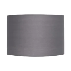 Clyde Charcoal Drum Shade - 30cm -Home Lighting 13139390 3624900551512016