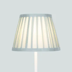 Raye Duck Egg Pleated Taper Silk Shade - 20cm -Home Lighting 13139394 7554900556291499