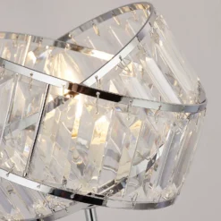 Dita 2 Band Chrome Table Lamp -Home Lighting 13157966 1334911166556244