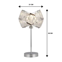 Dita 2 Band Chrome Table Lamp -Home Lighting 13157966 1984936869612018