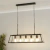 Bellevue 5 Light Industrial Pendant - Black -Home Lighting 13157971 9765049847482615