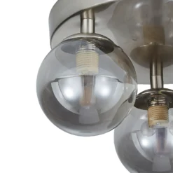 Orb 3 Light Flush Pendant - Nickel Smoke -Home Lighting 13208301 1774896913823073