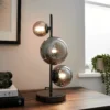 Orb II 3 Light Table Lamp - Black Chrome Smoke -Home Lighting 13208307 1254896912912282
