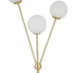 Orb 3 Light Floor Lamp - Brass & Opal -Home Lighting 13208308 1284896913045569