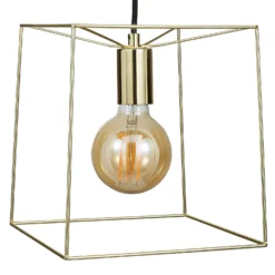 Edge 1 Light Pendant - Polished Brass -Home Lighting 13208312 1454896913234020
