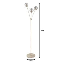 Orb 3 Light Floor Lamp - Nickel Smoke 12 Orb 3 Light Floor Lamp - Nickel Smoke -Home Lighting 13208323 9304909895331951