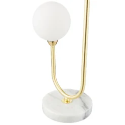 House Beautiful Delta Marble Table Lamp - Brass & Opal -Home Lighting 13208324 2024927260625350