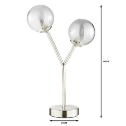 Orb 2 Light Table Lamp - Nickel Smoke -Home Lighting 13208328 1794909895331888