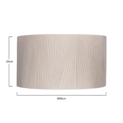 Raye Champagne Drum Pleated Silk Shade - 45cm -Home Lighting 13222471 6184901095706883