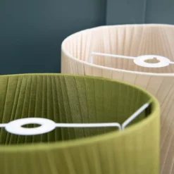 Raye Champagne Drum Pleated Silk Shade - 45cm -Home Lighting 13222471 7344944148415562