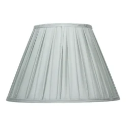 Raye Duck Egg Pleated Taper Silk Shade - 40cm -Home Lighting 13222473 1534946174354745