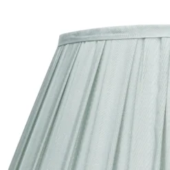 Raye Duck Egg Pleated Taper Silk Shade - 40cm -Home Lighting 13222473 1844946174476998