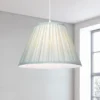 Raye Duck Egg Pleated Taper Silk Shade - 40cm -Home Lighting 13222473 5754946174290554