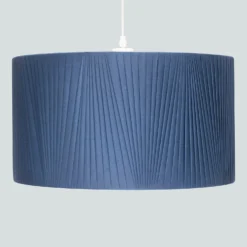Raye Peacock Drum Pleated Silk Shade - 45cm -Home Lighting 13222476 8374901095903203
