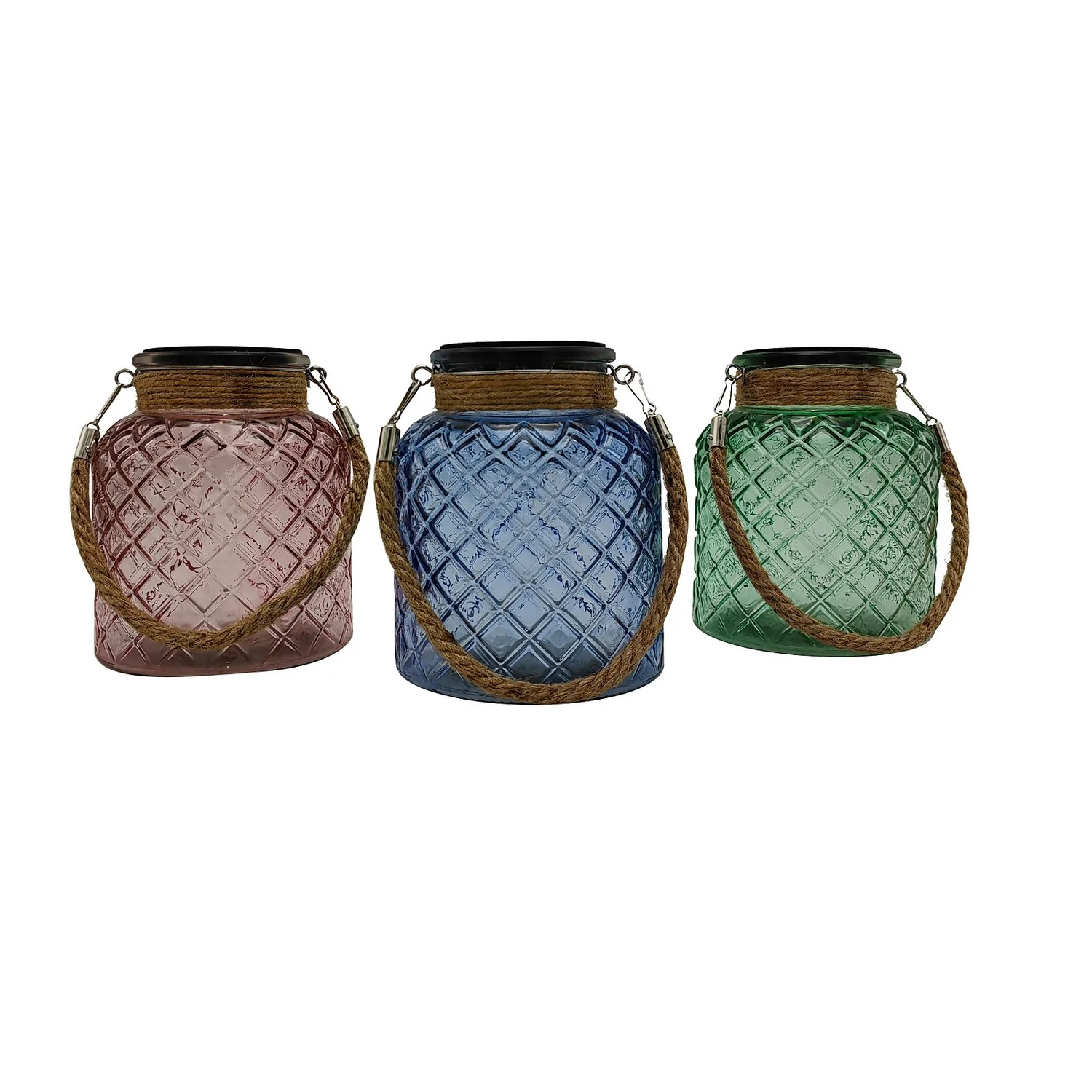 Solar Vintage Glass Jar Garden Light - Pack Of 1 4 Solar Vintage Glass Jar Garden Light - Pack Of 1 - Image 2